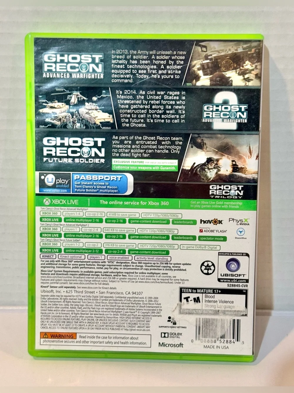 Ghost Recon Trilogy Xbox 360 Game EUC ⭐️TESTED⭐️